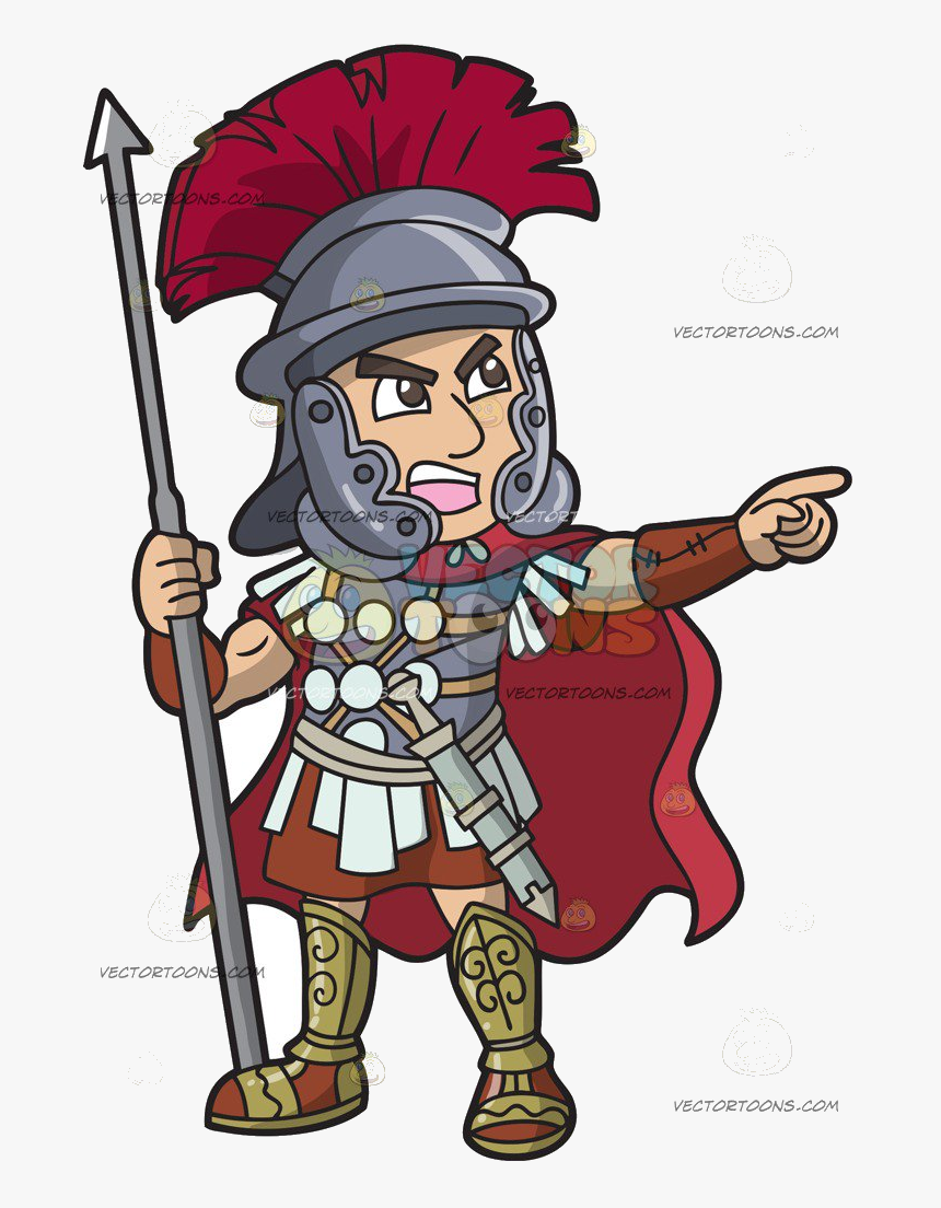 Soldier Roman Clipart Transparent Png - Roman Legion Cartoon, Png Download, Free Download
