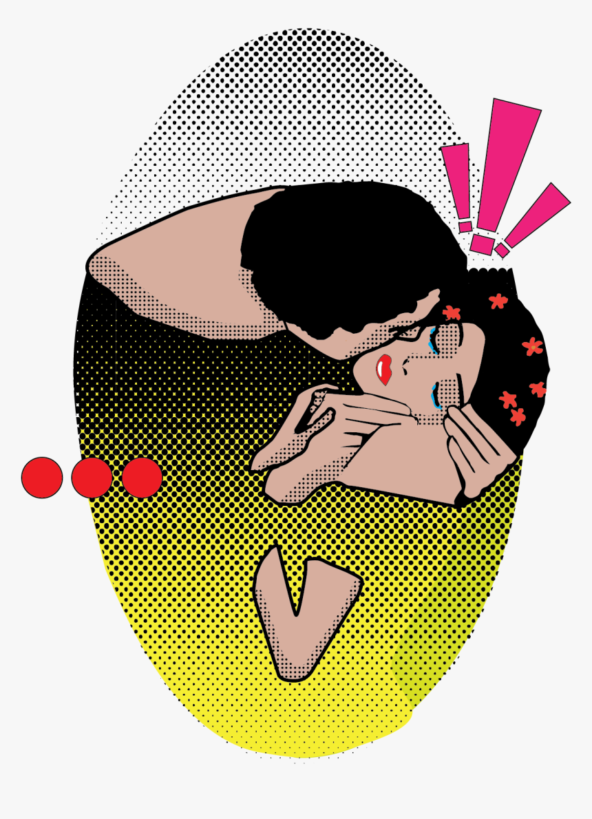 Clip Art Pop Art Kiss - Illustration, HD Png Download, Free Download