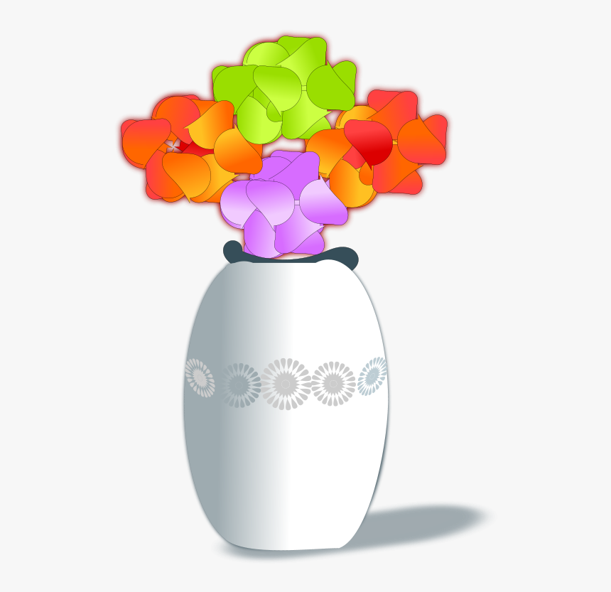 Vase Clipart 3 Flower - Vas Bunga Animasi Png, Transparent Png, Free Download