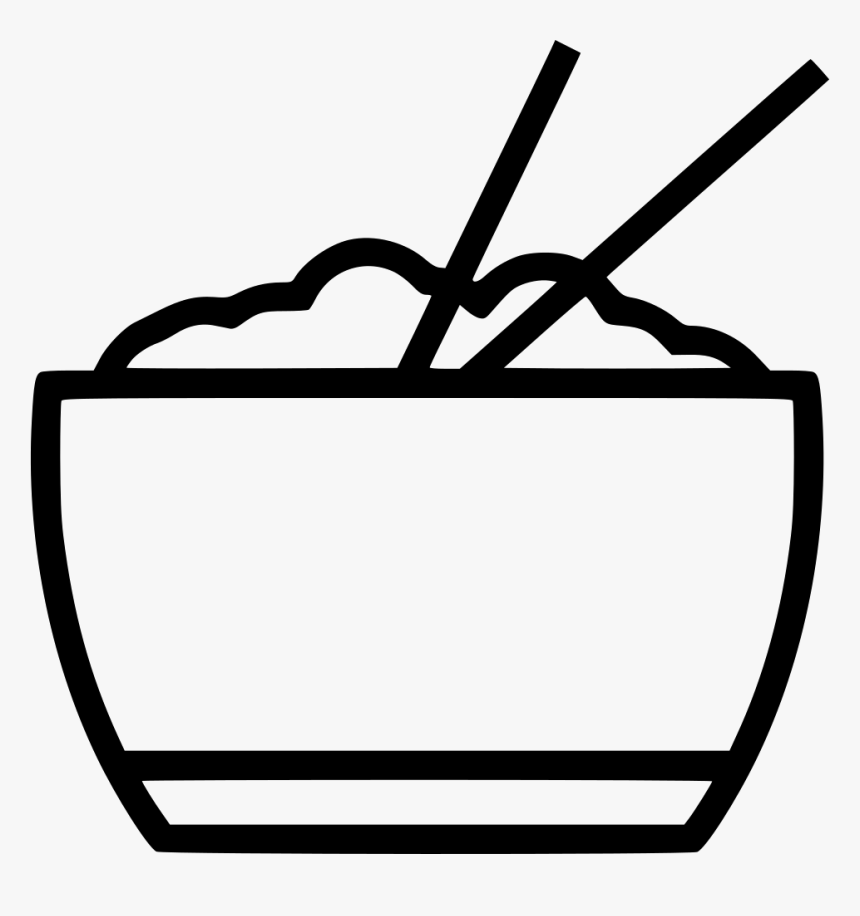 Chopsticks Clipart Plate Rice - Png Clipart Rice Bowl, Transparent Png, Free Download