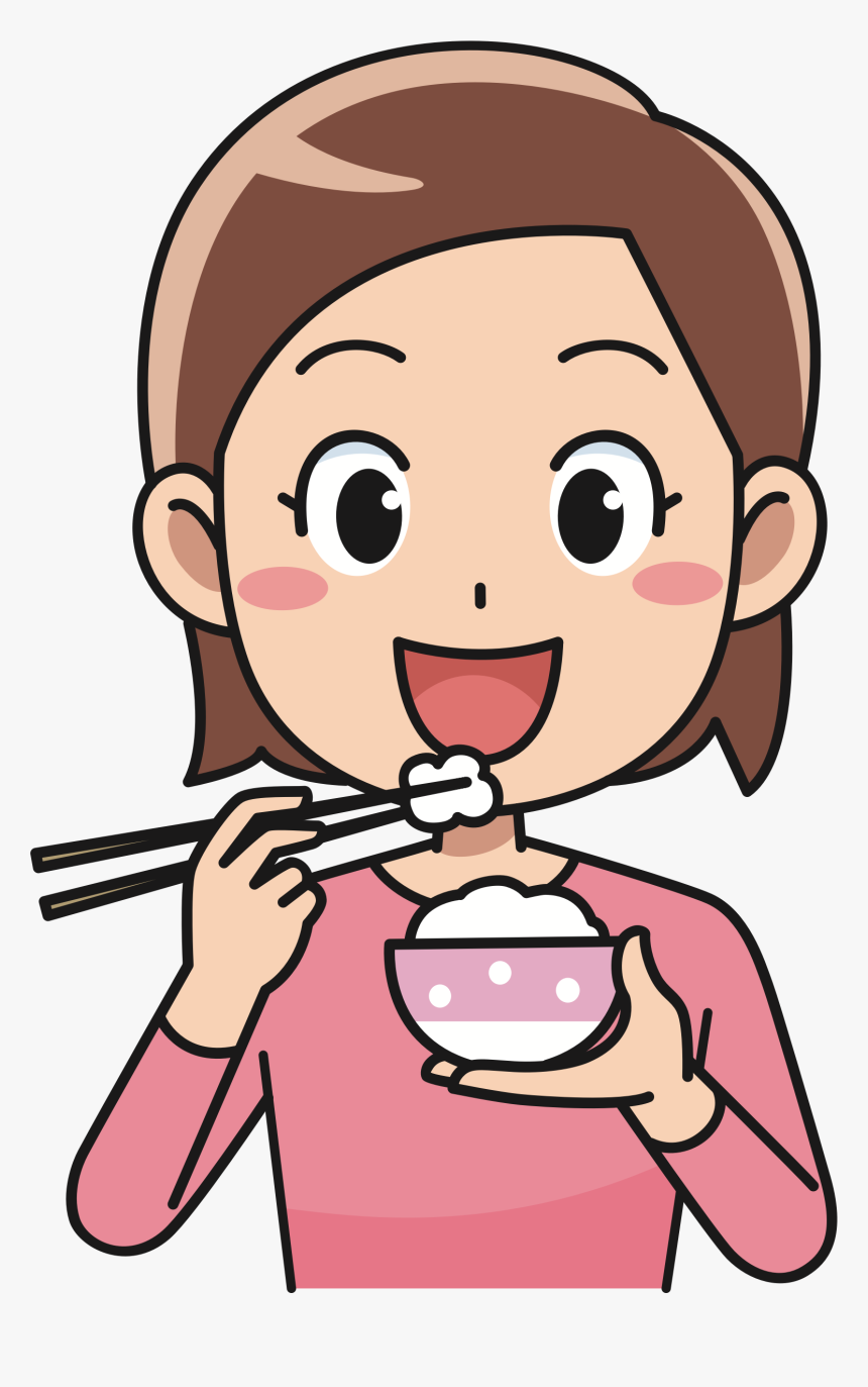 Eating With Chopsticks Clipart, HD Png Download, Free Download