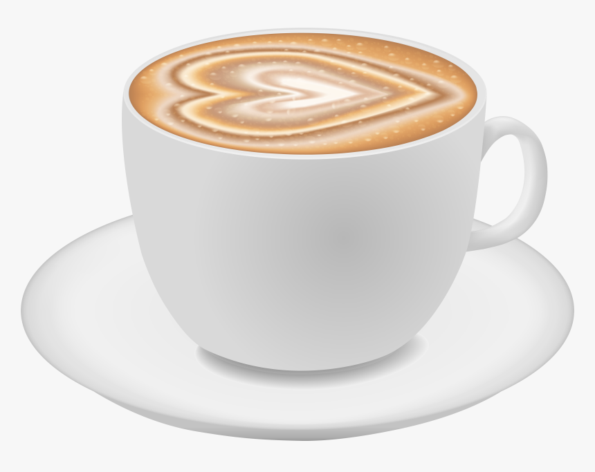 Latte Clipart Coffee Milk - Coffee Cappuccino Png, Transparent Png, Free Download