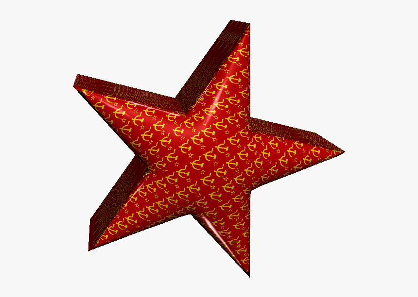 3d Plastic Soviet Star - Transparent Background 3d Stars Png, Png Download, Free Download