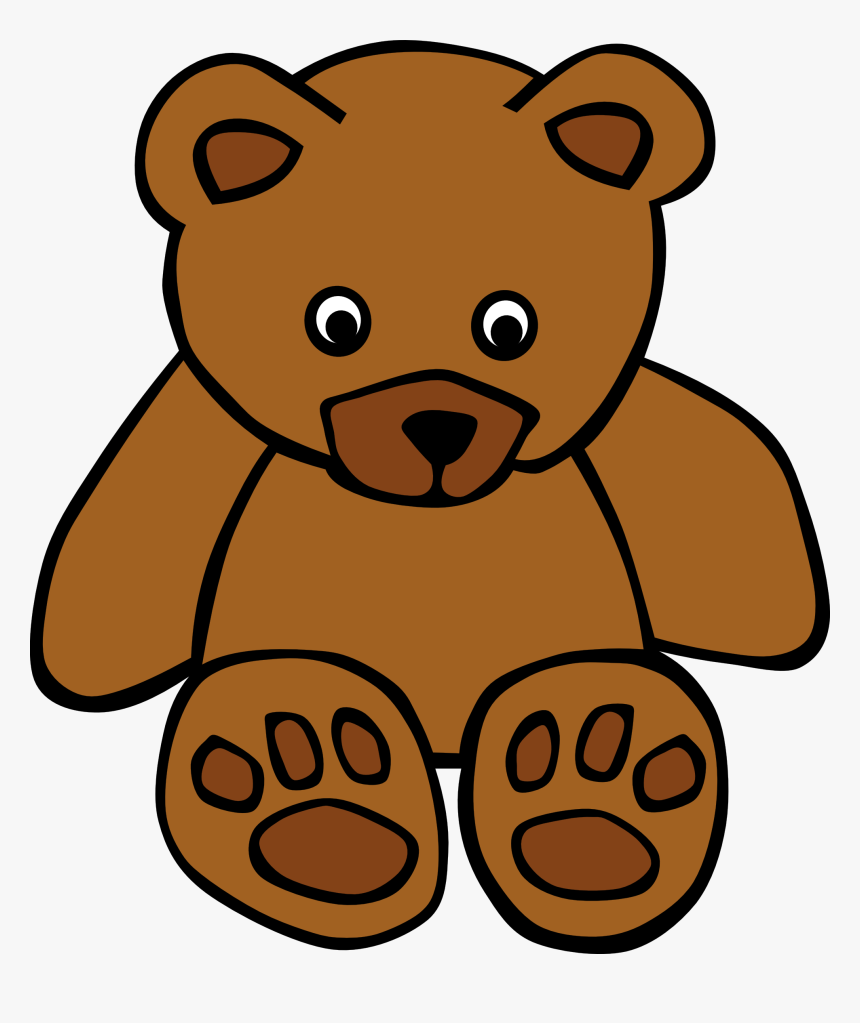 Stuffed Animal Clipart - Brown Bear Clipart, HD Png Download, Free Download