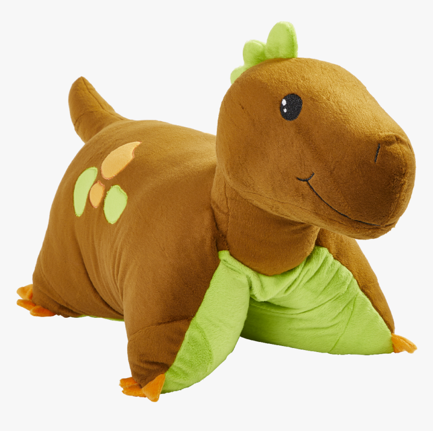 Brown Dinosaur Pillow Pet - Dinosaur Pillow Pet, HD Png Download, Free Download