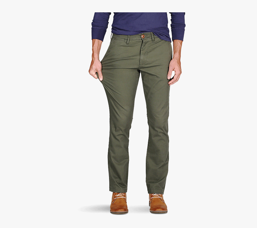 Men"s Olive Chino Pants - Trousers, HD Png Download, Free Download