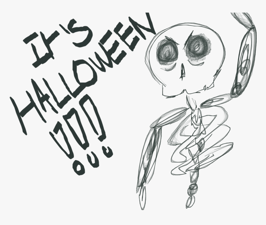 Transparent Skeletons Clipart - Spooky Scary Skeletons Drawings, HD Png Download, Free Download
