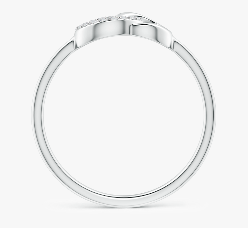 Lab Grown Diamond Double Interlocking Circle Ring - Bangle, HD Png Download, Free Download