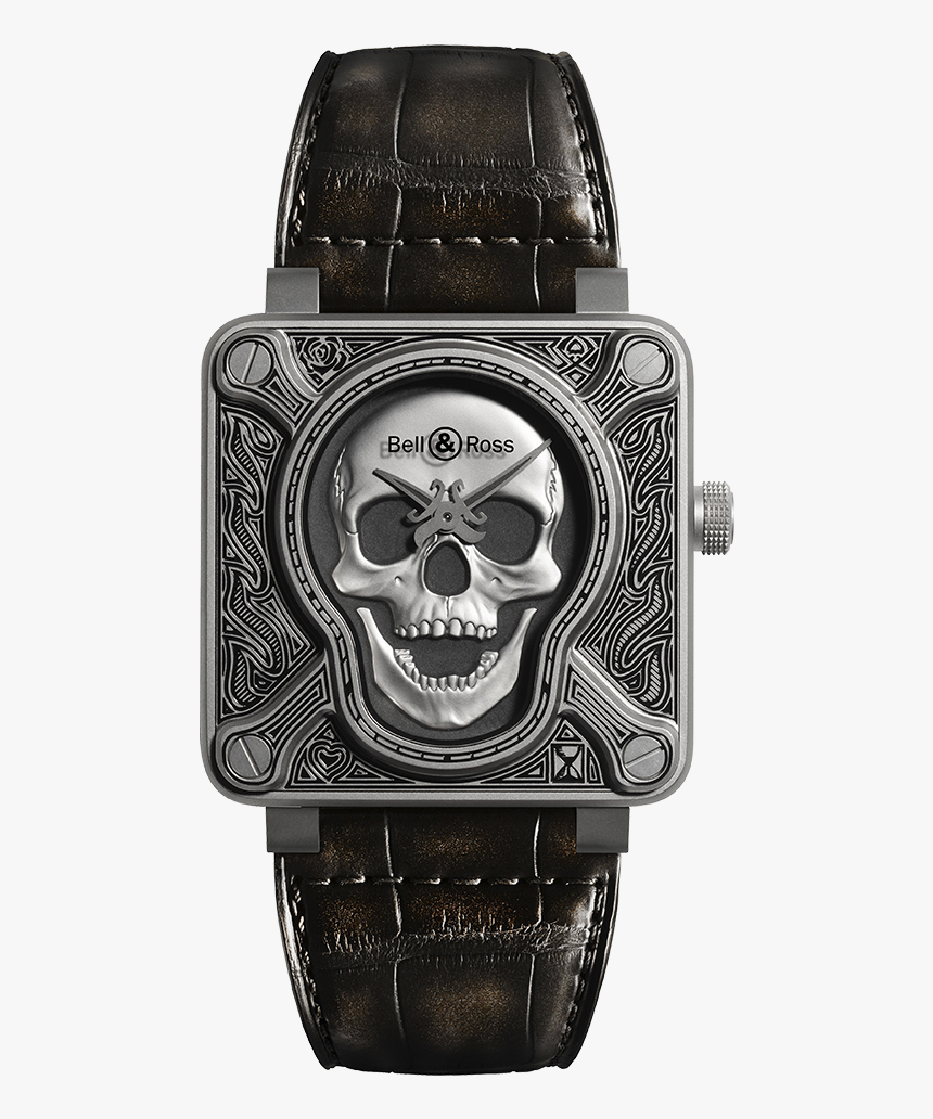 Bell & Ross Br 01 Skull - Bell & Ross Burning Skull, HD Png Download, Free Download