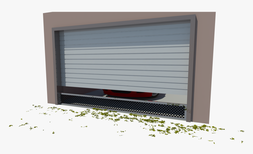 The Garage Leaf Blocker Is A Large Net Tethered Across - Garage, HD Png Download, Free Download