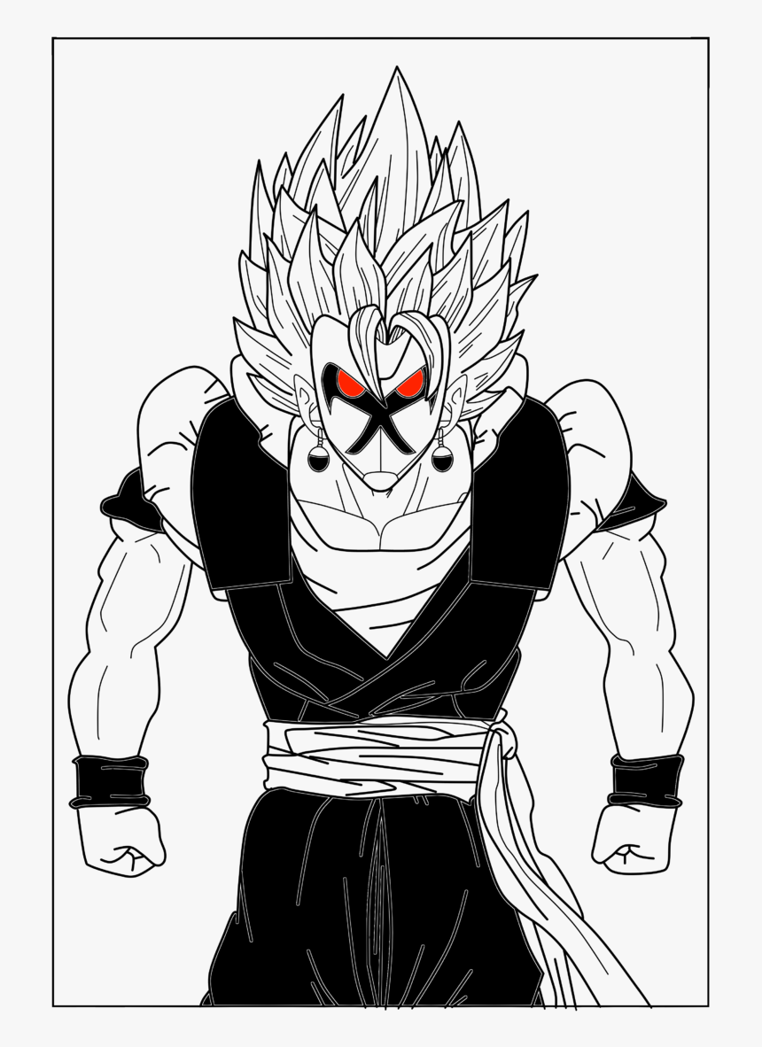 The Evil Ultimate Fusion Ssj2 - Cartoon, HD Png Download, Free Download