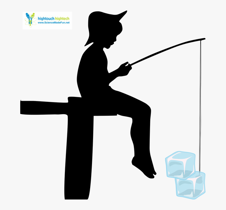 Kid Fishing Silhouette, HD Png Download, Free Download