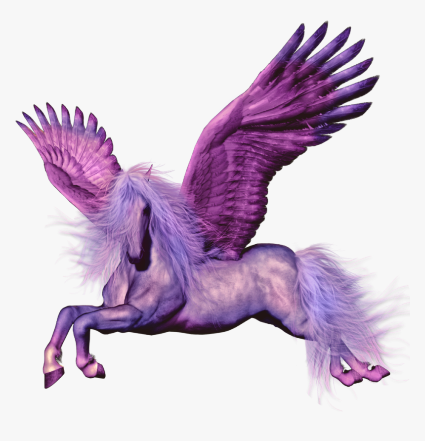 #ftestickers #fantasyart #pegasus #unicorn #purple, HD Png Download, Free Download