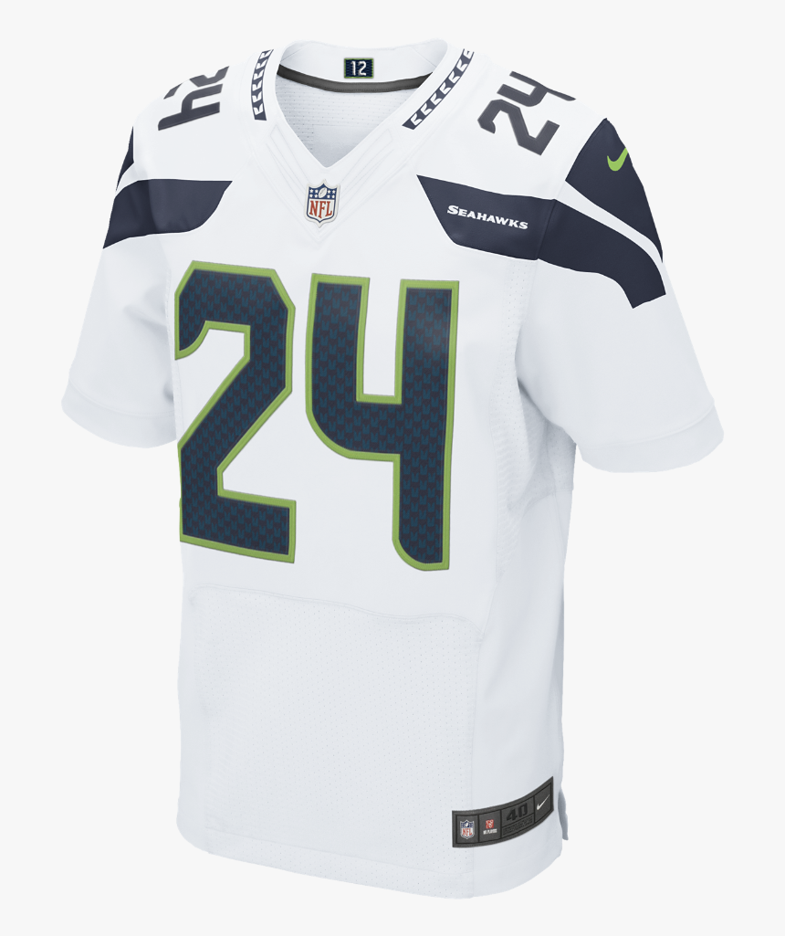 Nike Nfl Seattle Seahawks Men"s Football Away Elite - Seattle Seahawks Jersey White, HD Png Download, Free Download