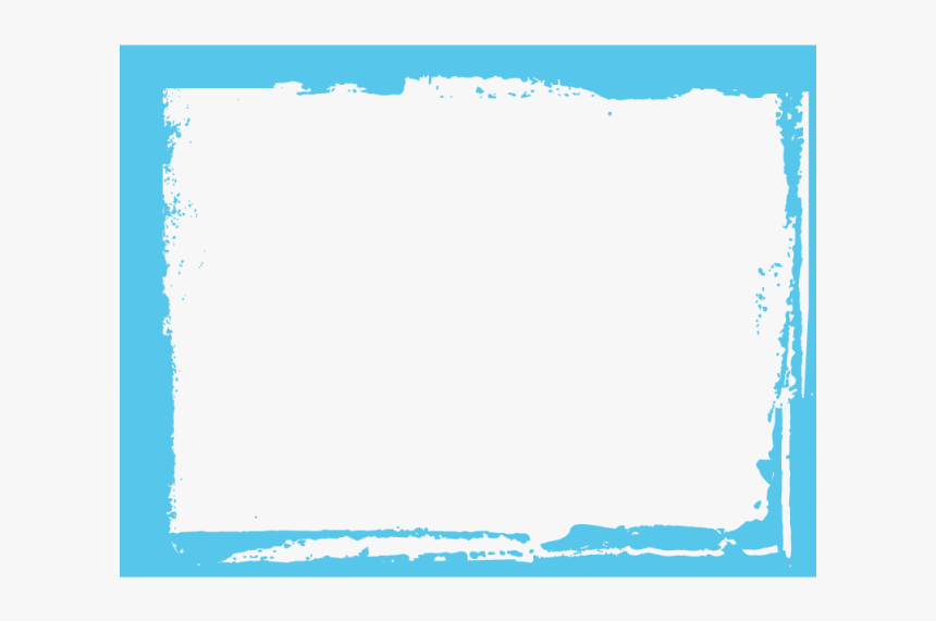 Blue Grunge Blank Frame, Art, Shape, Frame Png And - Illustration, Transparent Png, Free Download