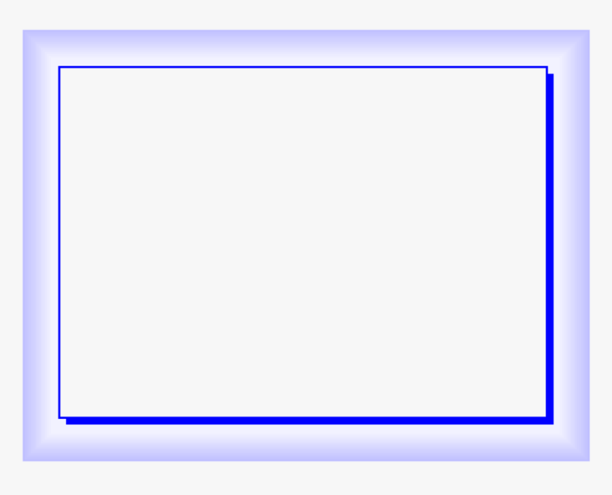 Blue Picture Frame Png - Parallel, Transparent Png, Free Download