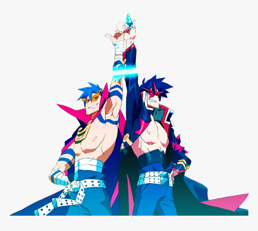 "a Non Canon Au Gurren Lagann Role Playing Website - Tengen Toppa Gurren Lagann Kamina Y Simon, HD Png Download, Free Download