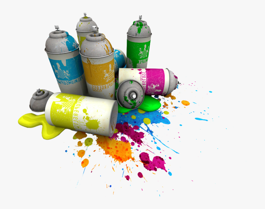 Spray Paint Cans Png, Transparent Png, Free Download