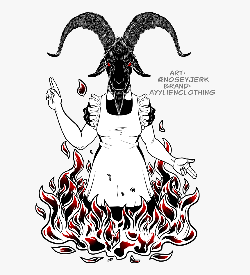 Bike Baphomet - Baphomet Ayylien, HD Png Download, Free Download