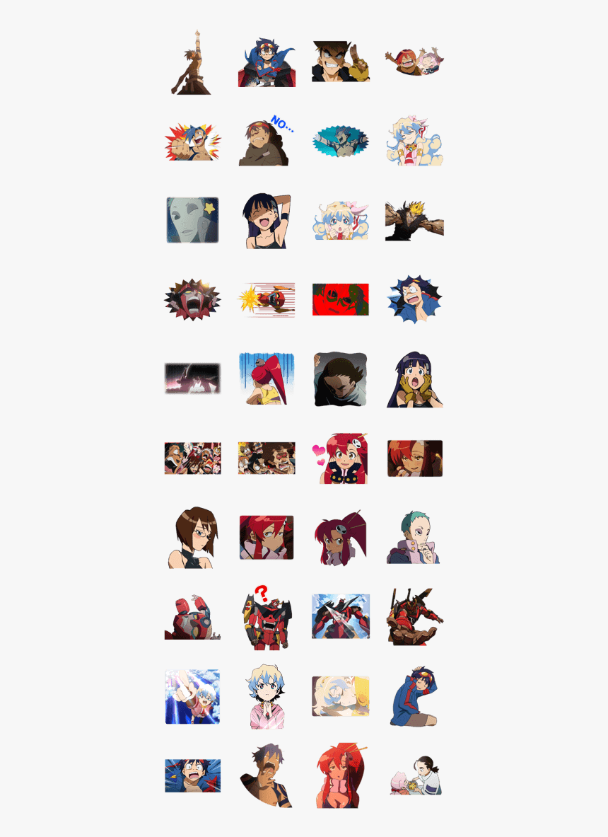 Tengen Toppa Gurren Lagann Stickers, HD Png Download, Free Download