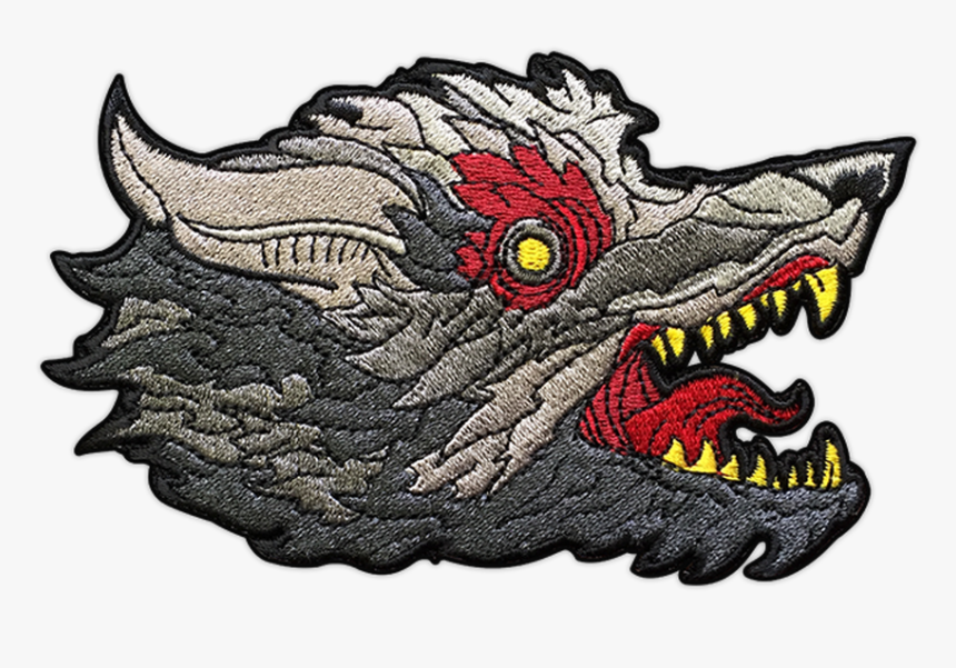 Blood Wolf Patch By Seventh - Illustration, HD Png Download, Free Download