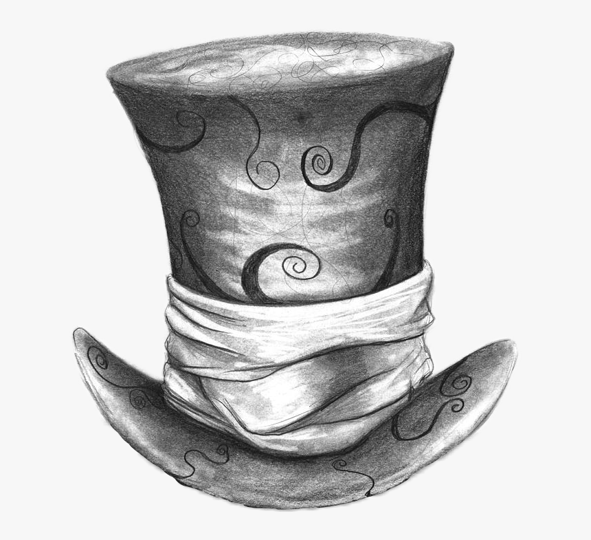 Mad Hatter Hat Love It - Alice In Wonderland Hat Tattoo Design, HD Png Download, Free Download