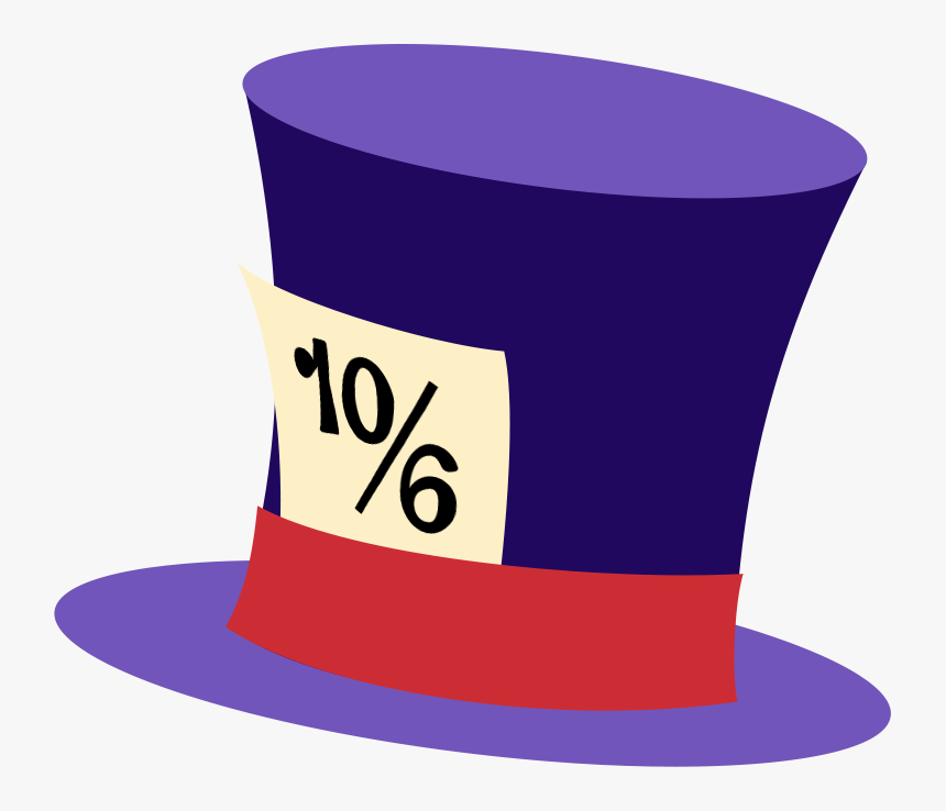 Mad Hatter Hat Clipart , Png Download - Clip Art Mad Hatter, Transparent Png, Free Download