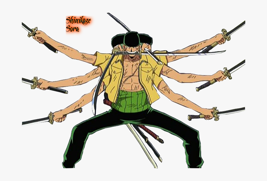 One Piece Zoro Png Download - One Piece Zoro Kyutoryu, Transparent Png, Free Download