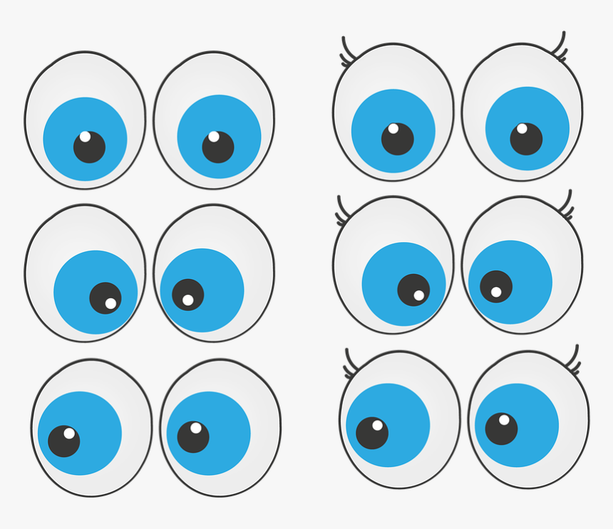 Eyes, Comic, Cartoon, Funny, Toon, Humor, Female - Circle, HD Png Download, Free Download