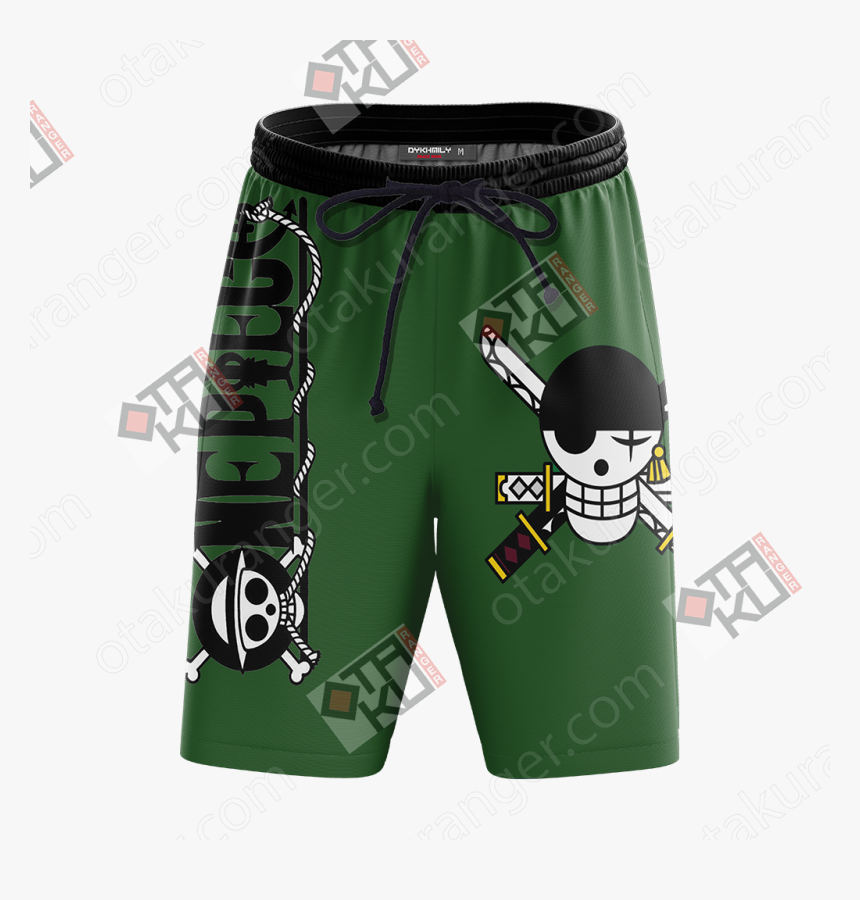 One Piece Roronoa Zoro Minimalist Beach Shorts - Evangelion Asuka T Shirt, HD Png Download, Free Download