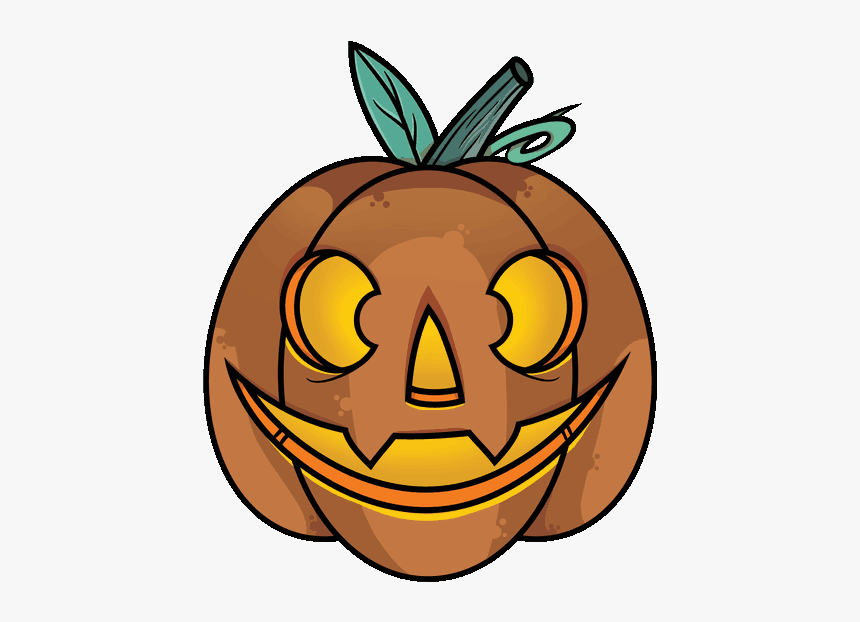 How To Draw Jack O Lantern - Pumpkin Drawing Png Transparent, Png Download, Free Download