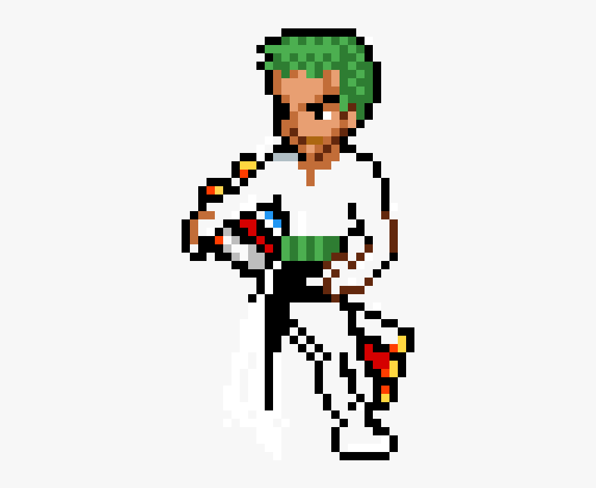 Roronoa Zoro Pixel Art, HD Png Download, Free Download