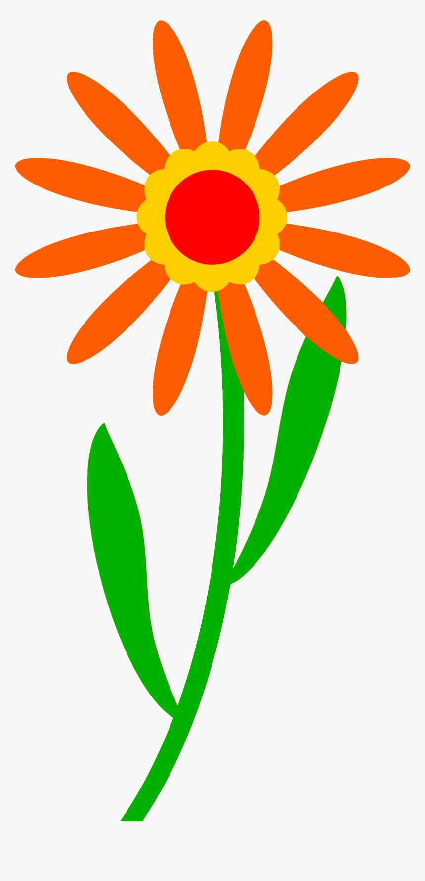 Flower Big Image Png - Orange Flower Clip Art, Transparent Png, Free Download