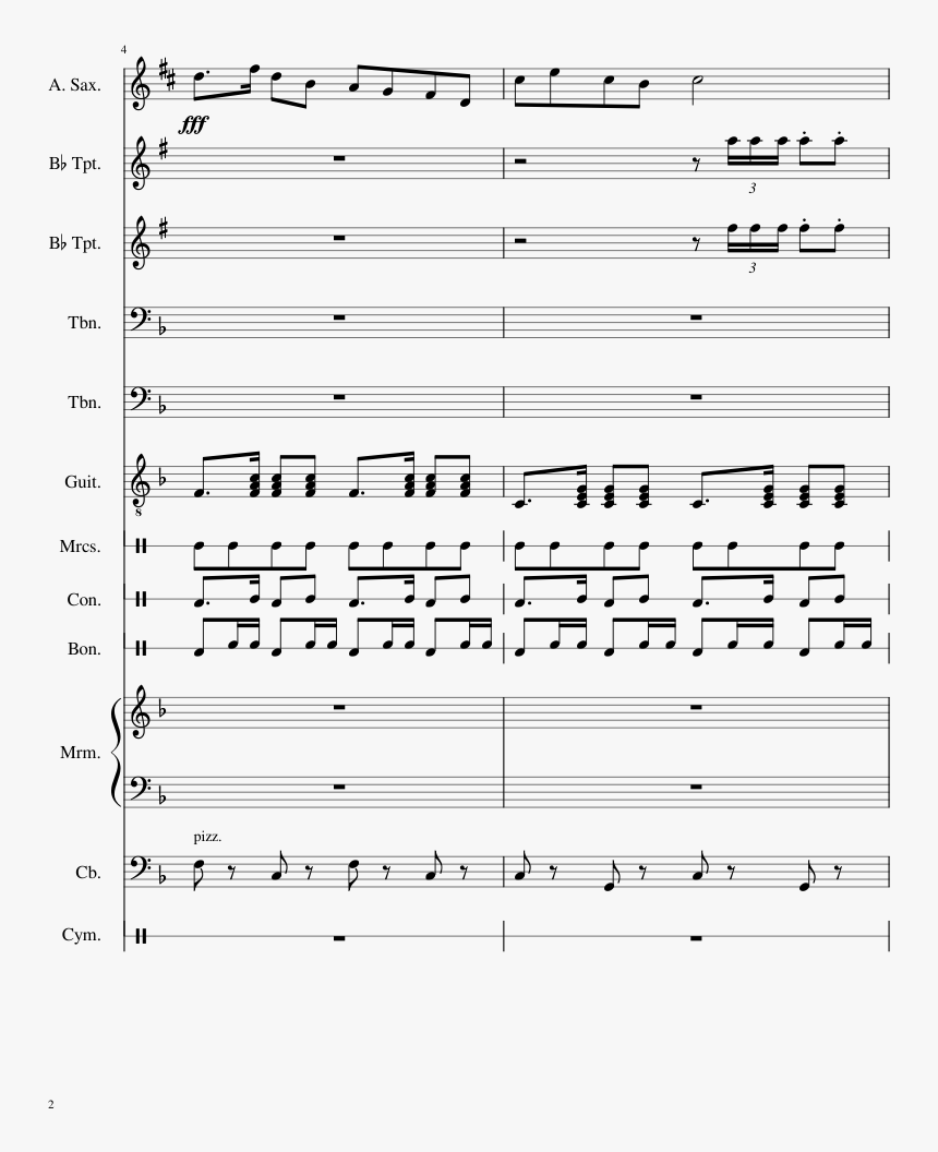 14 Yellow Brick Road Partial Sheet Music 2 Of 5 Pages, HD Png Download, Free Download