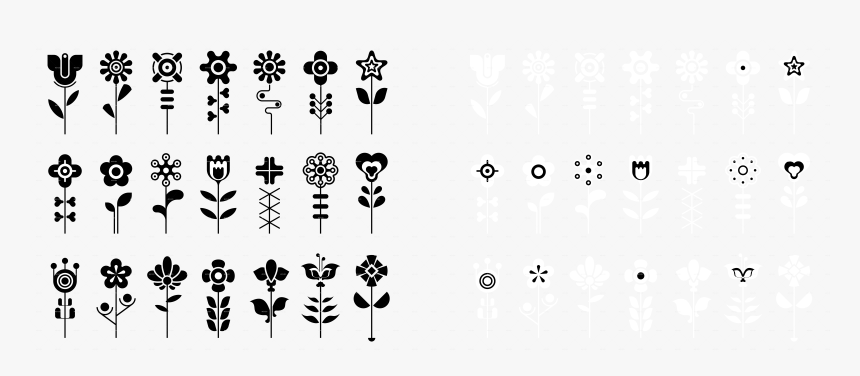 Flower Line Png, Transparent Png, Free Download