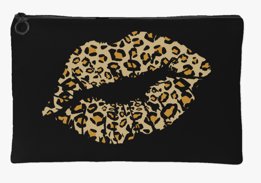 Leopard Lips Kiss Animal Print - Lips Kiss Leopard Print, HD Png Download, Free Download