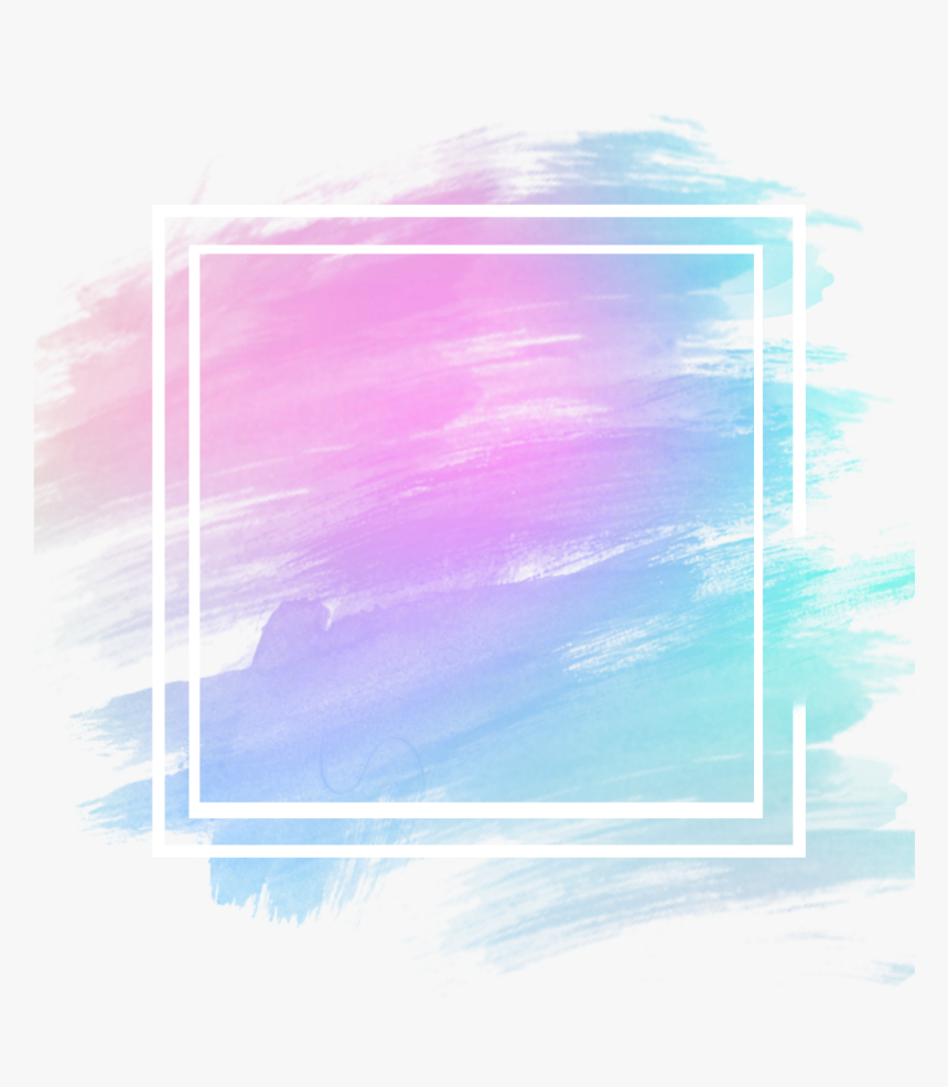 #ftestickers #watercolor #background #frame #abstract - Painting, HD Png Download, Free Download