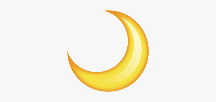 Moon Emoji Png - Crescent, Transparent Png, Free Download