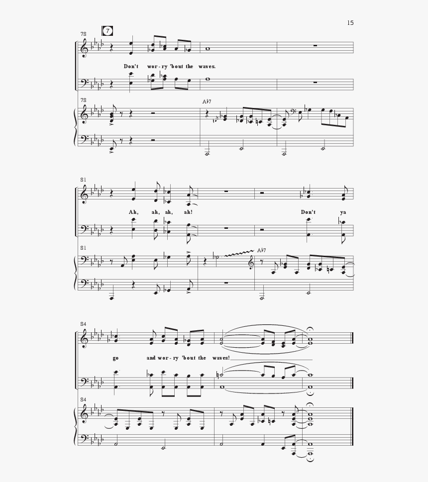 Don"t Worry About The Waves Thumbnail - Sheet Music, HD Png Download, Free Download