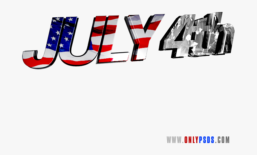 3d July 4 Png, Transparent Png, Free Download