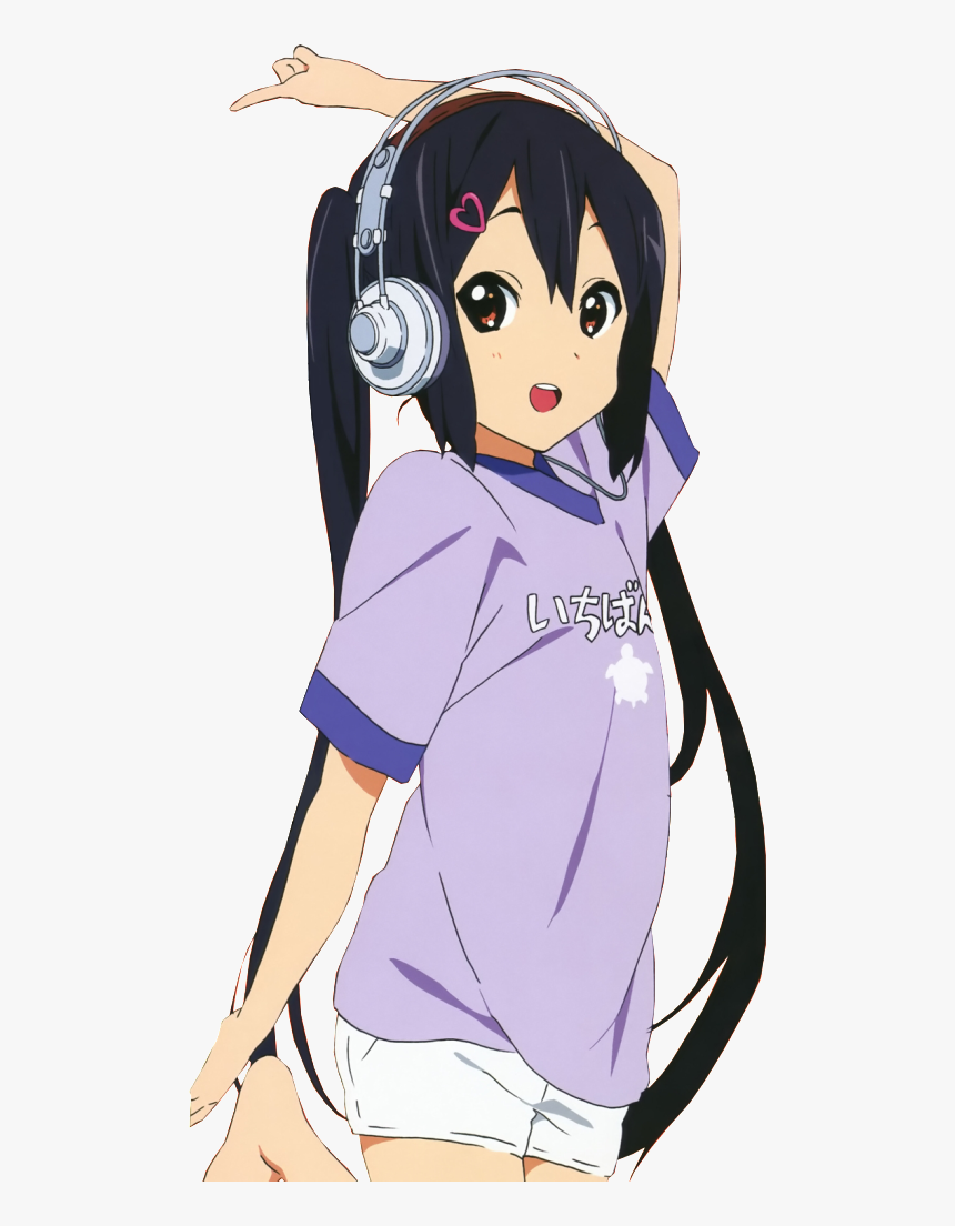 Azusa Nakano Mio Akiyama Yui Hirasawa Tsumugi Kotobuki - Transparent Cute Anime Png, Png Download, Free Download