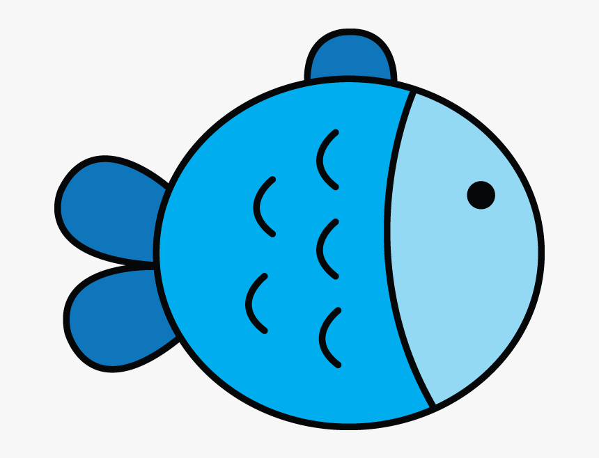 Cute Simple Fish Cartoon, HD Png Download, Free Download