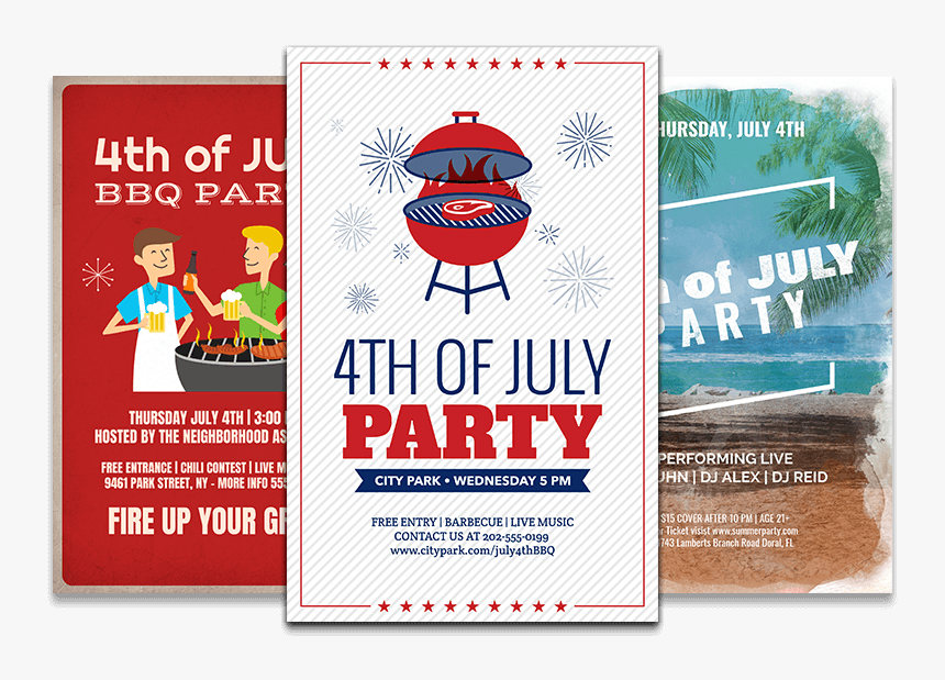 4th Of July Event Flyer Designs - Poster, HD Png Download, Free Download