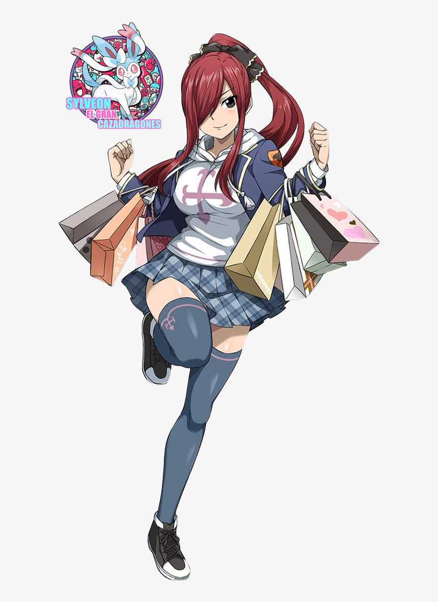 Valentine"s Day By Sylveonelgrancd On - Fairy Tail Dice Magic Erza, HD Png Download, Free Download