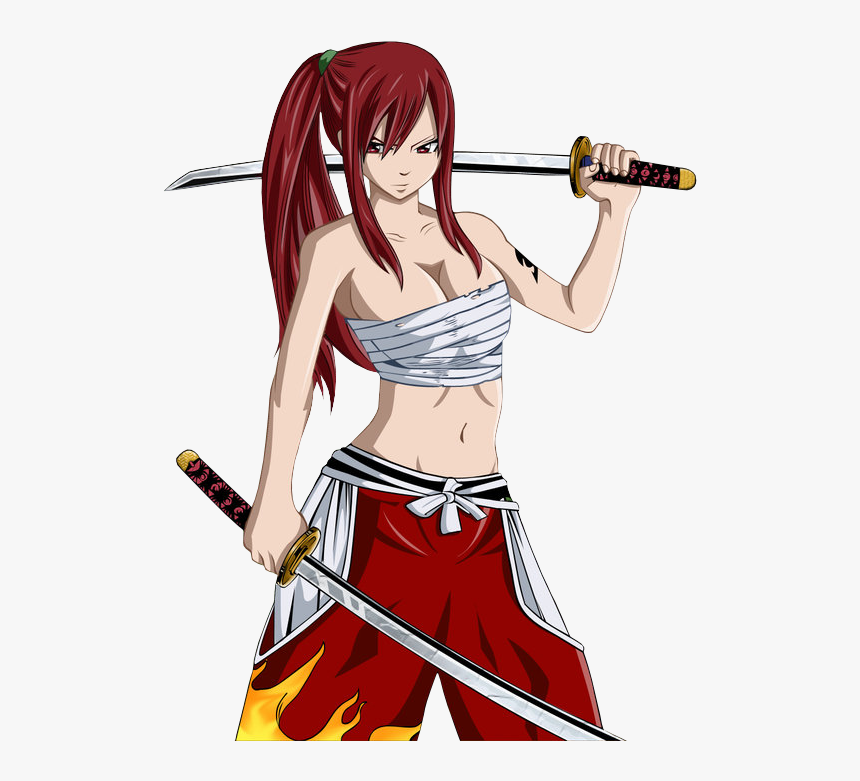 Ukrainian Animanga Portal Template Erza Scarlet - Erza Scarlet Anime Fairy Tail, HD Png Download, Free Download