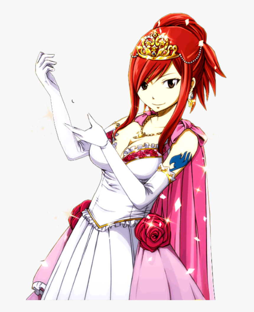 #erza #fairytail #erzascarlet #cute #sexy #anime #animegirl - Fairy Tail Erza Princesse, HD Png Download, Free Download