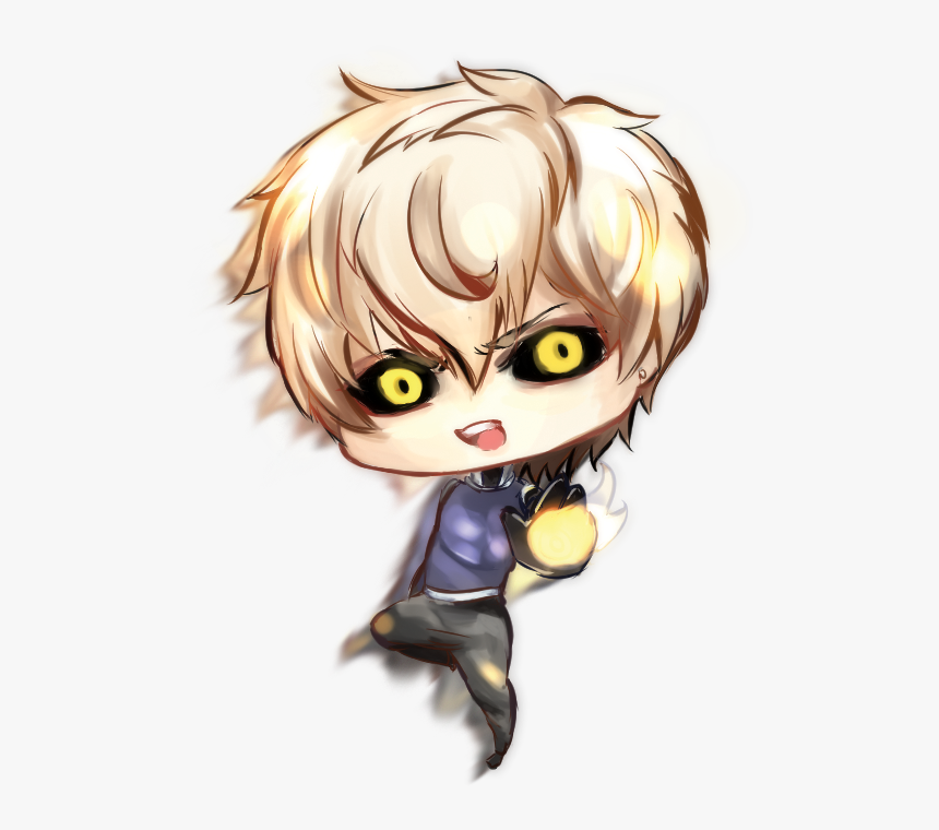 Transparent Drawing Pencil Png - One Punch Man Genos Chibi, Png Download, Free Download
