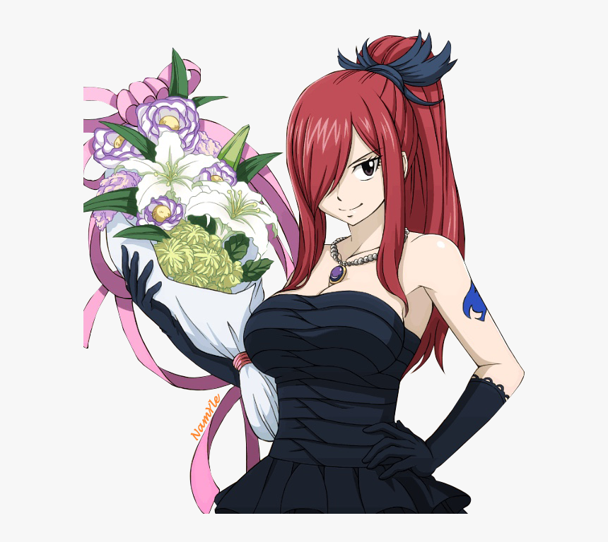 #erza #erzascarlet #fairytail #anime #animegirl #sexy - Fairy Tail Mirajane X Erza, HD Png Download, Free Download