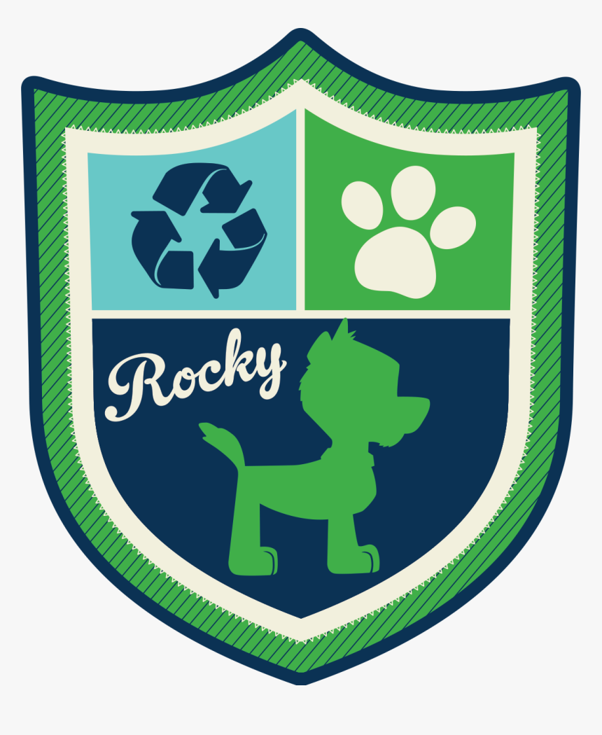 Paw Patrol Rocky Png - Paw Patrol Zuma Badge Png, Transparent Png, Free Download