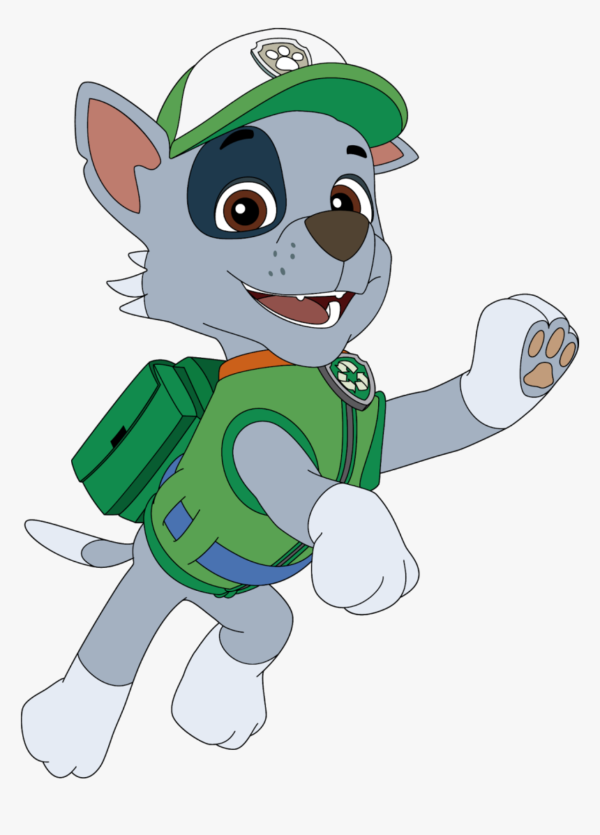 Rocky Patrulha Canina Vetor Grátis Paw Patrol Free - Personagens De Patrulha Canina, HD Png Download, Free Download
